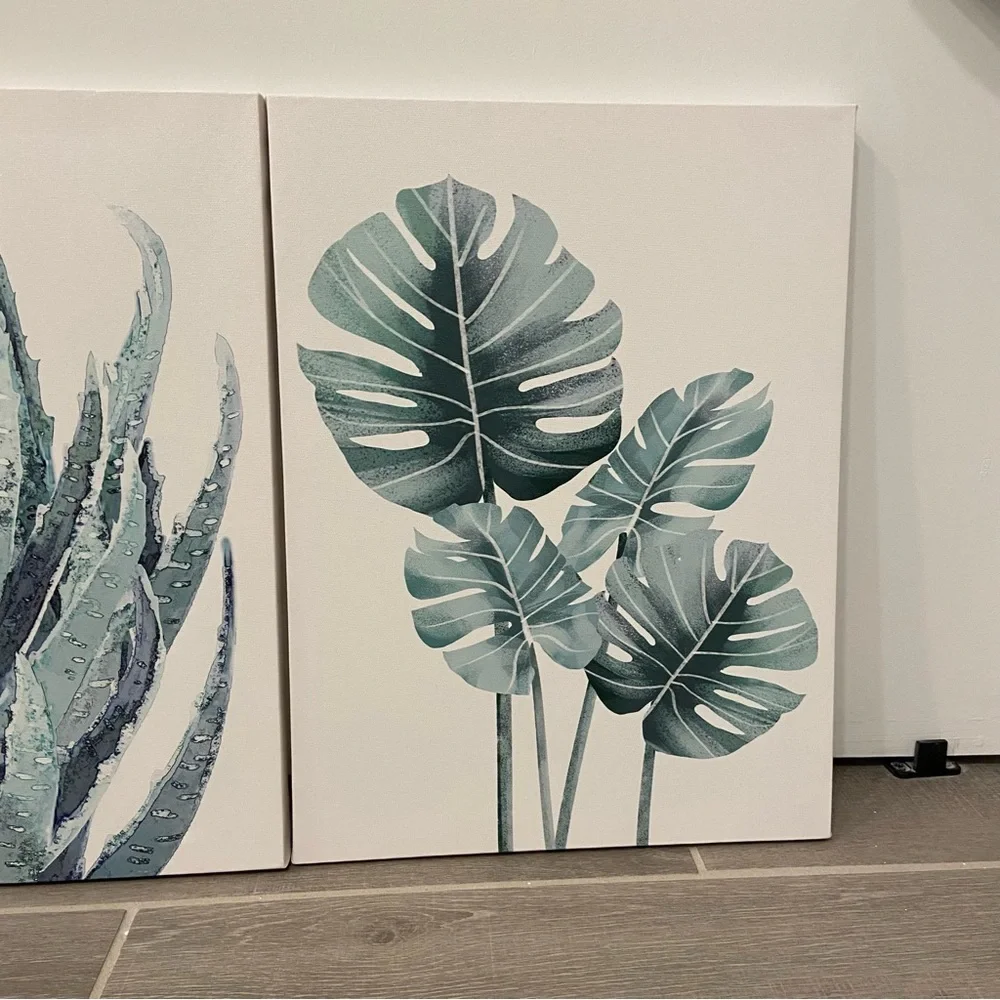 Canvas Wall Art Plants Set of 3 12”X16” - Picture 10 of 11